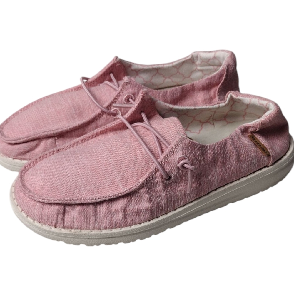Hey Dude Wendy Youth Linen Cotton Candy Shoes